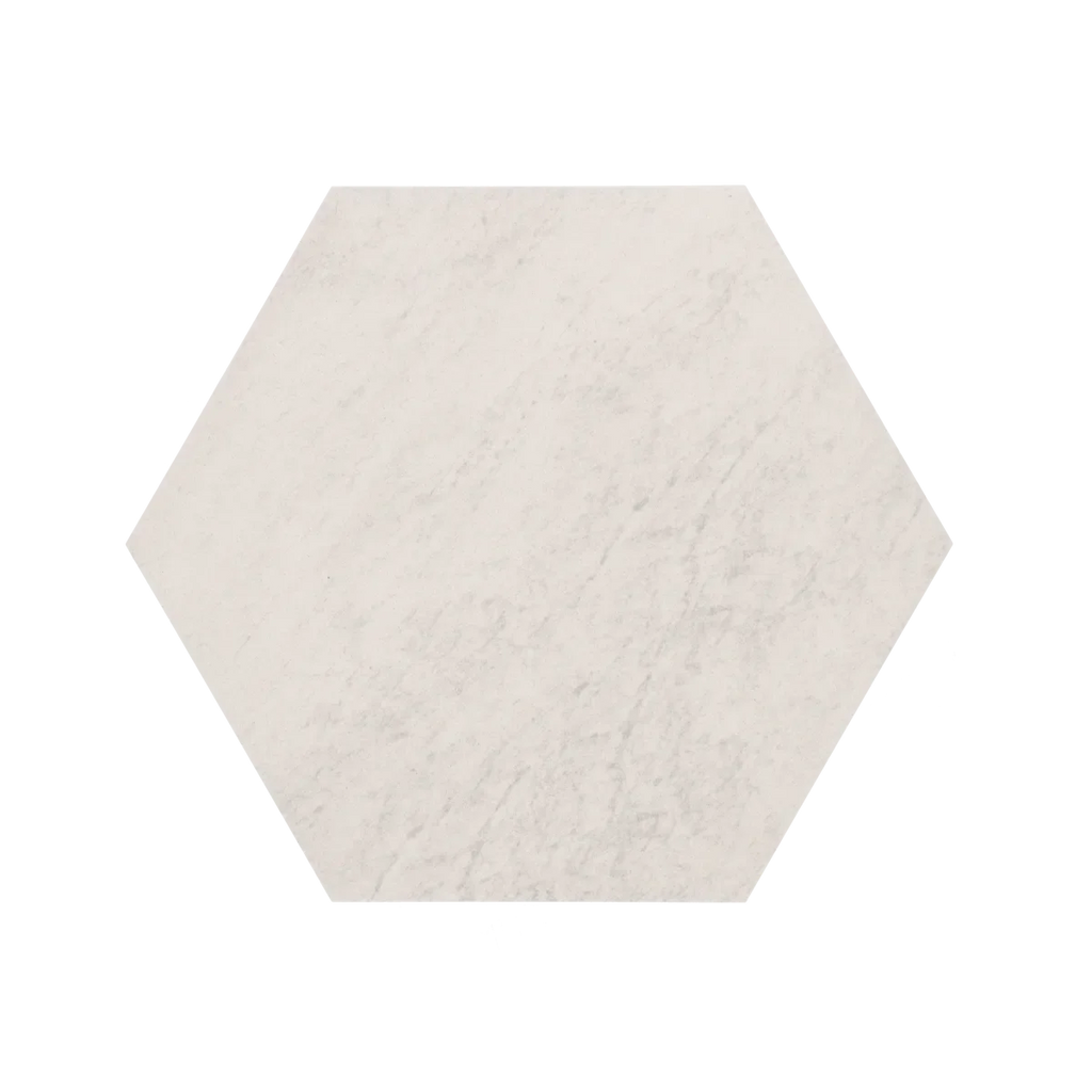 Staptegel Hexagon Quarzite Bianca o60x52x2cm