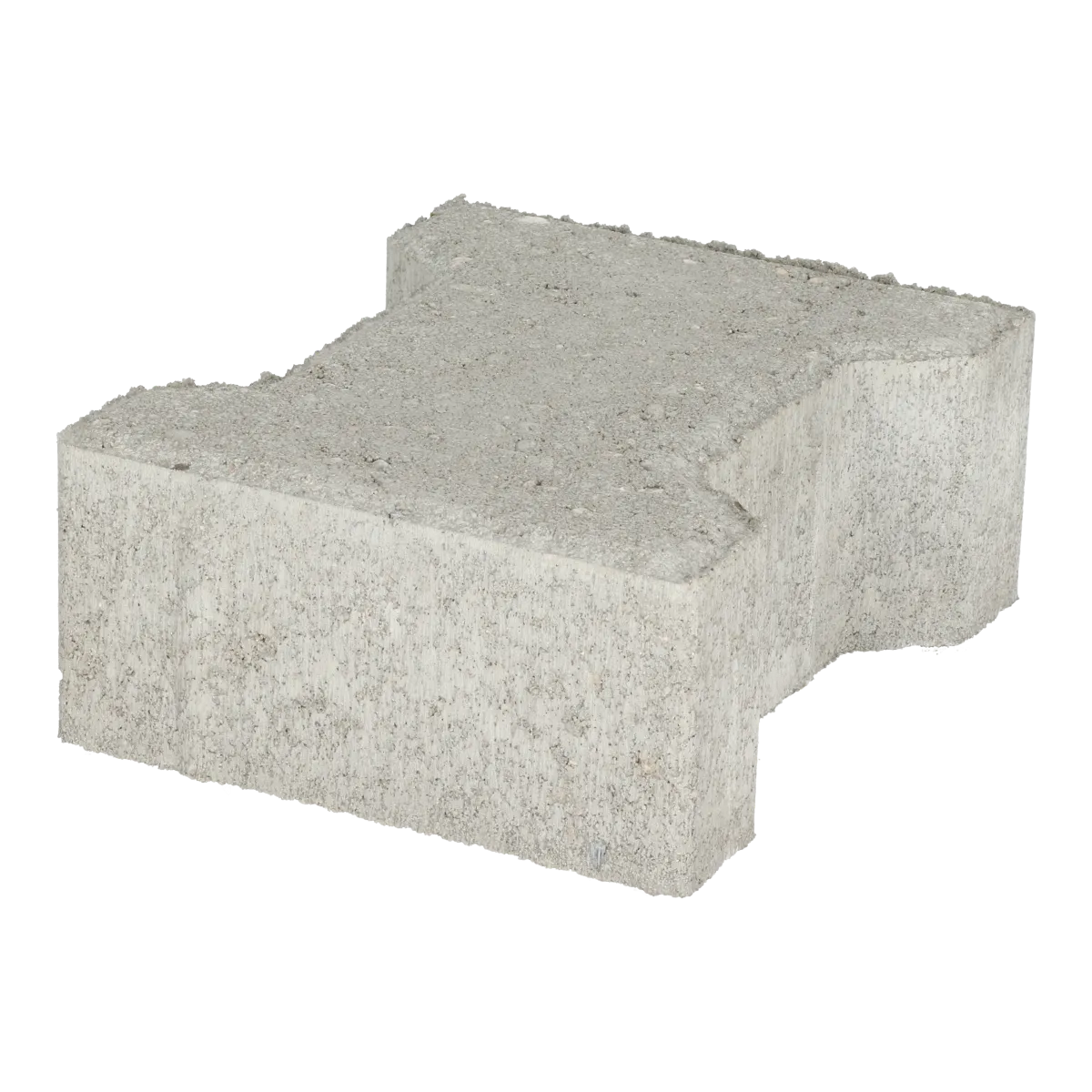Ecotop Base H-verbandsteen 20x16,4/11,7x8 normaal facet grijs KOMO PL2