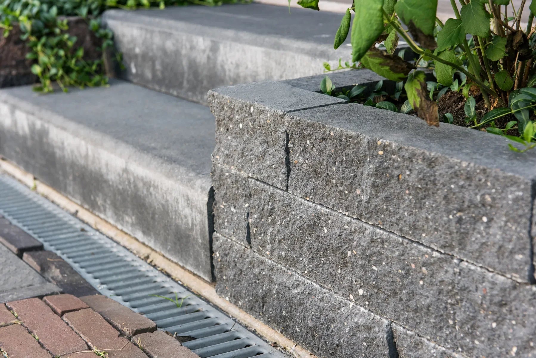 Wallblock Split 10x10x40 Antraciet