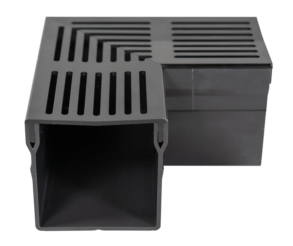 Star Drain Mini 65/60 Hoekstuk - Zwart (Aluminium)