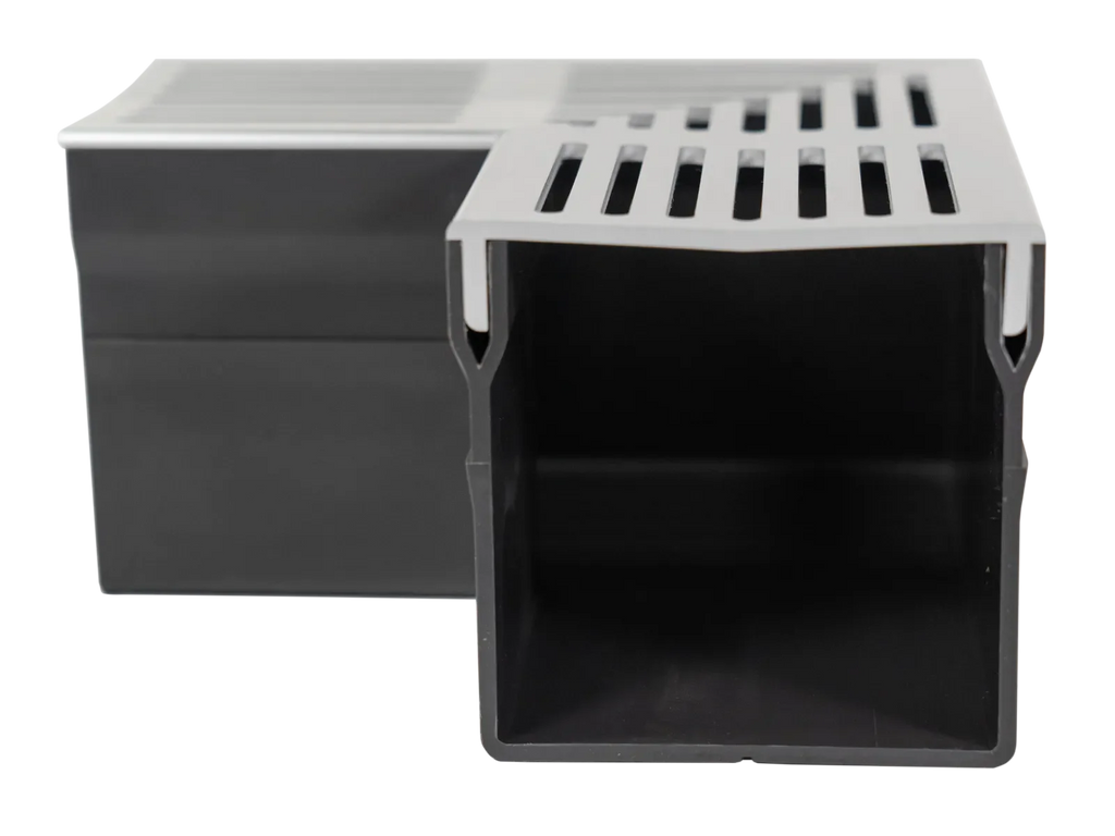 Star Drain Mini 65/60 Hoekstuk - Grijs (Aluminium)