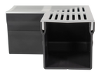 Star Drain Mini 65/60 Hoekstuk - Grijs (Aluminium)