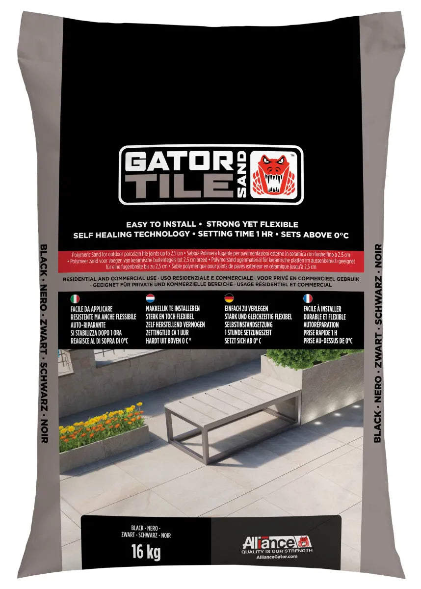 Gatorsand Tile Zwart 16kg
Black Diamond