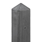 Beton-paal IJssel antraciet diamantkop 10x10x280cm T-model
