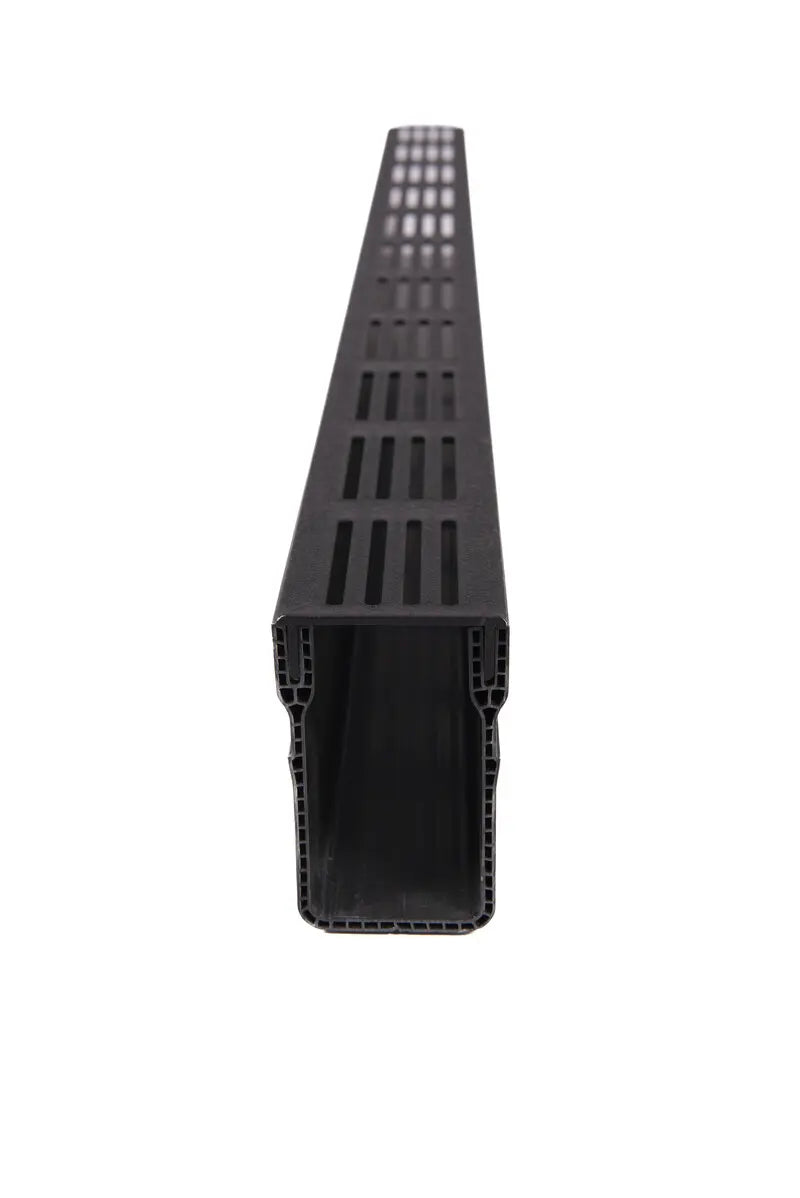 Star Drain 65/100 Lijngoot - Premium Zwart (Aluminium) 100cm