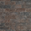 Trommelsteen 21x7x7 bruin/zwart genuanceerd