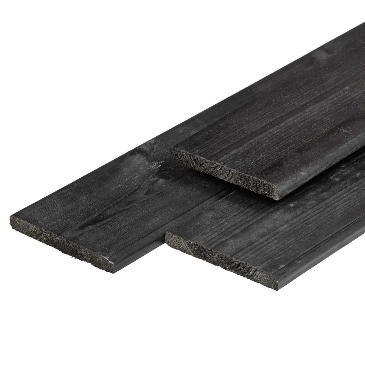Tuinplank ME-Vuren Zwart gespoten Gedroogd/Gesch. 1,6x14x300