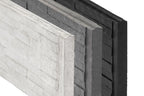 Beton-motiefplaat Schie antraciet H36xD4,8xL184cm leisteen