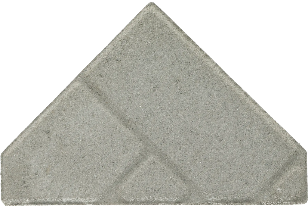 Ecotop Base Bisschopsmuts 29,5x5x19,5x8 normaal facet grijs met schijnvoeg bss KOMO PL2