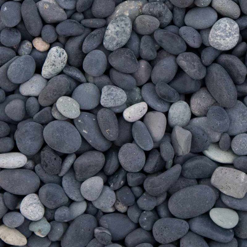 Beach pebbles zwart