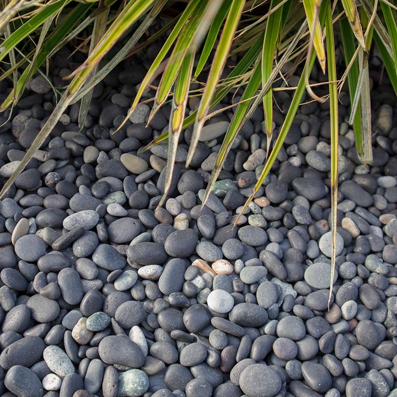 Beach pebbles zwart