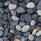 Beach pebbles zwart