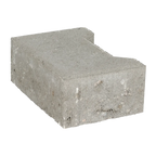 Ecotop Base Randsteen 20x13,4/11,5x8 normaal facet grijs KOMO PL2