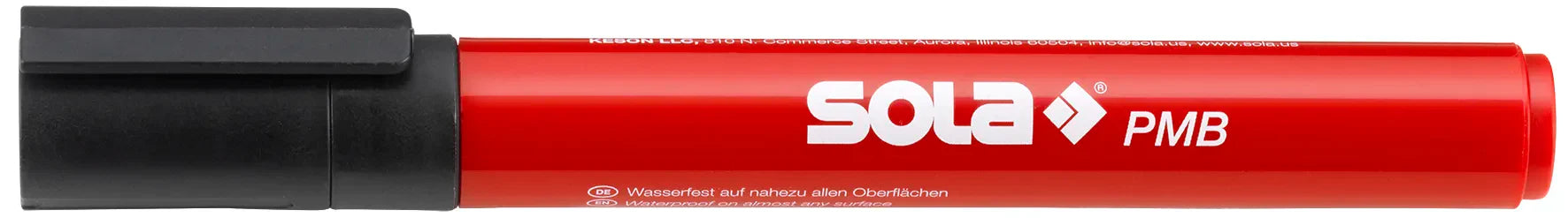 SOLA Permanent marker, zwart PMB