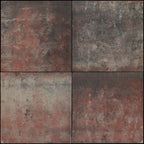 Carré tegel 50x50x5 vlak KOMO nero rosso