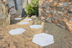 Staptegel Hexagon Quarzite Bianca o60x52x2cm