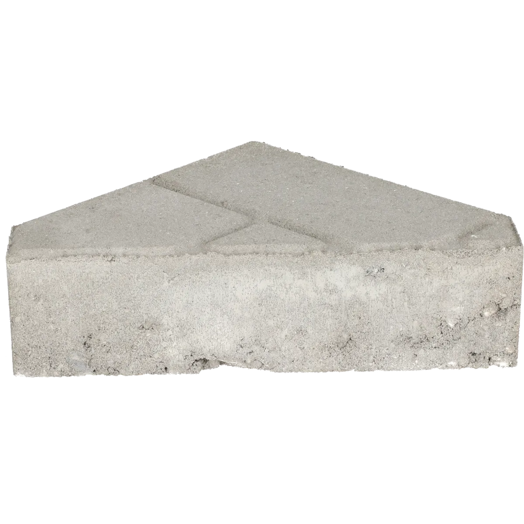Ecotop Base Bisschopsmuts 29,5x5x19,5x8 normaal facet grijs met schijnvoeg bss KOMO PL2