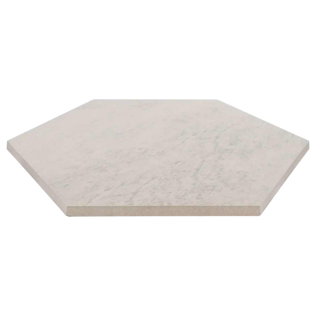 Staptegel Hexagon Quarzite Bianca o60x52x2cm
