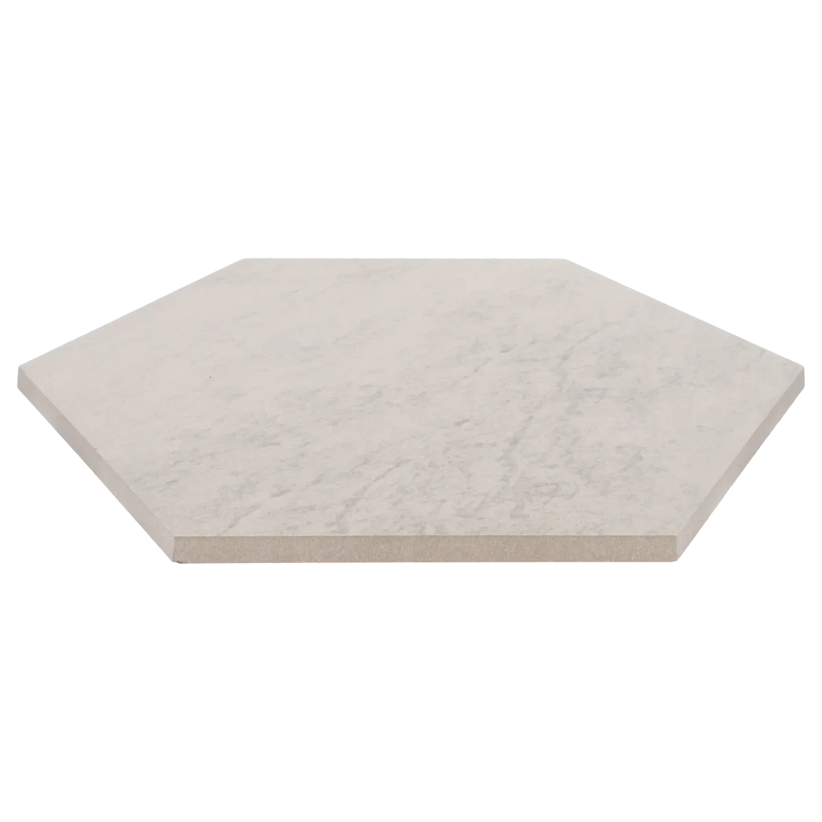Staptegel Hexagon Quarzite Bianca o60x52x2cm