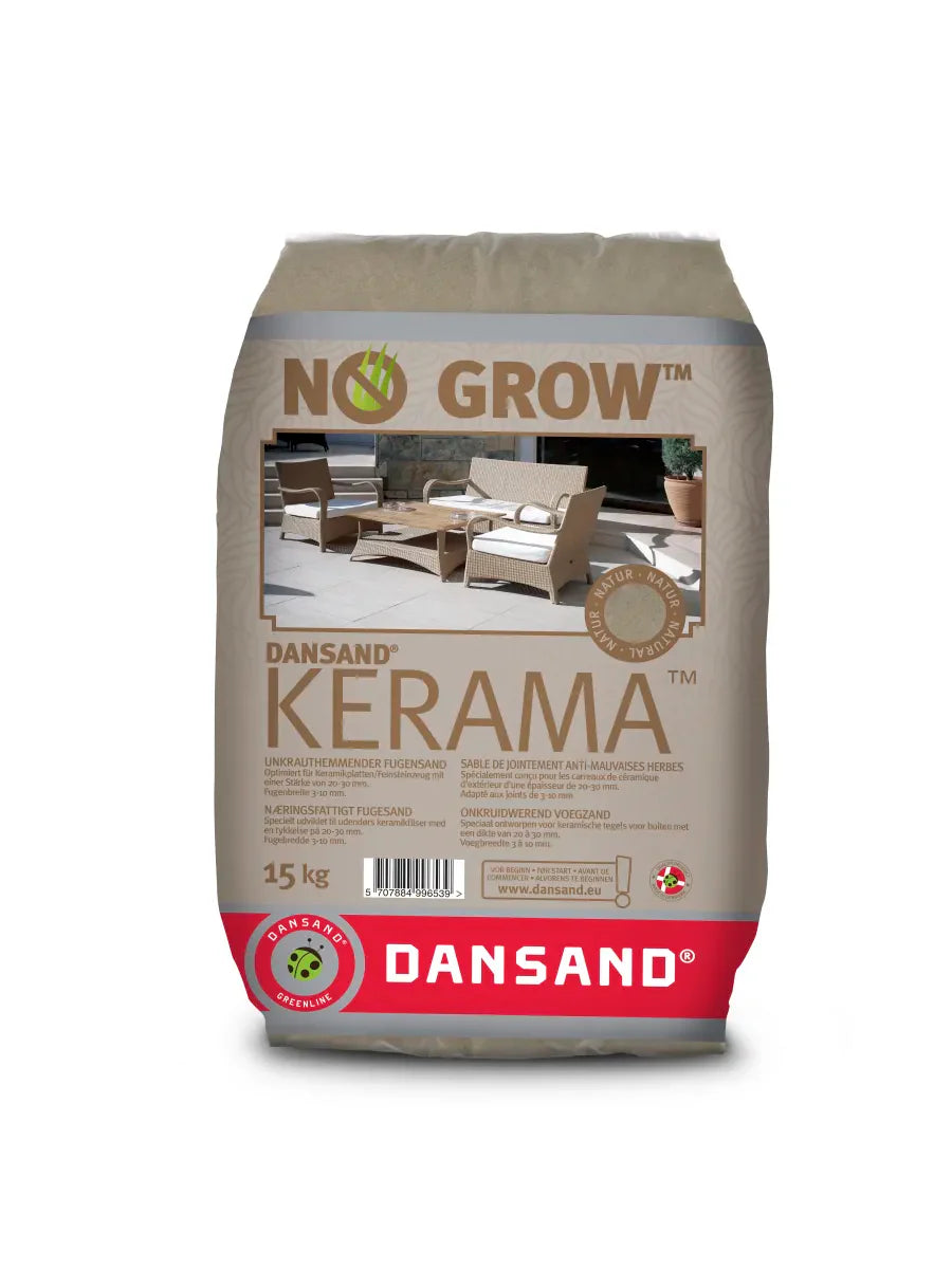 Dansand Kerama Natural 15kg
Voegbreedte 3-10mm