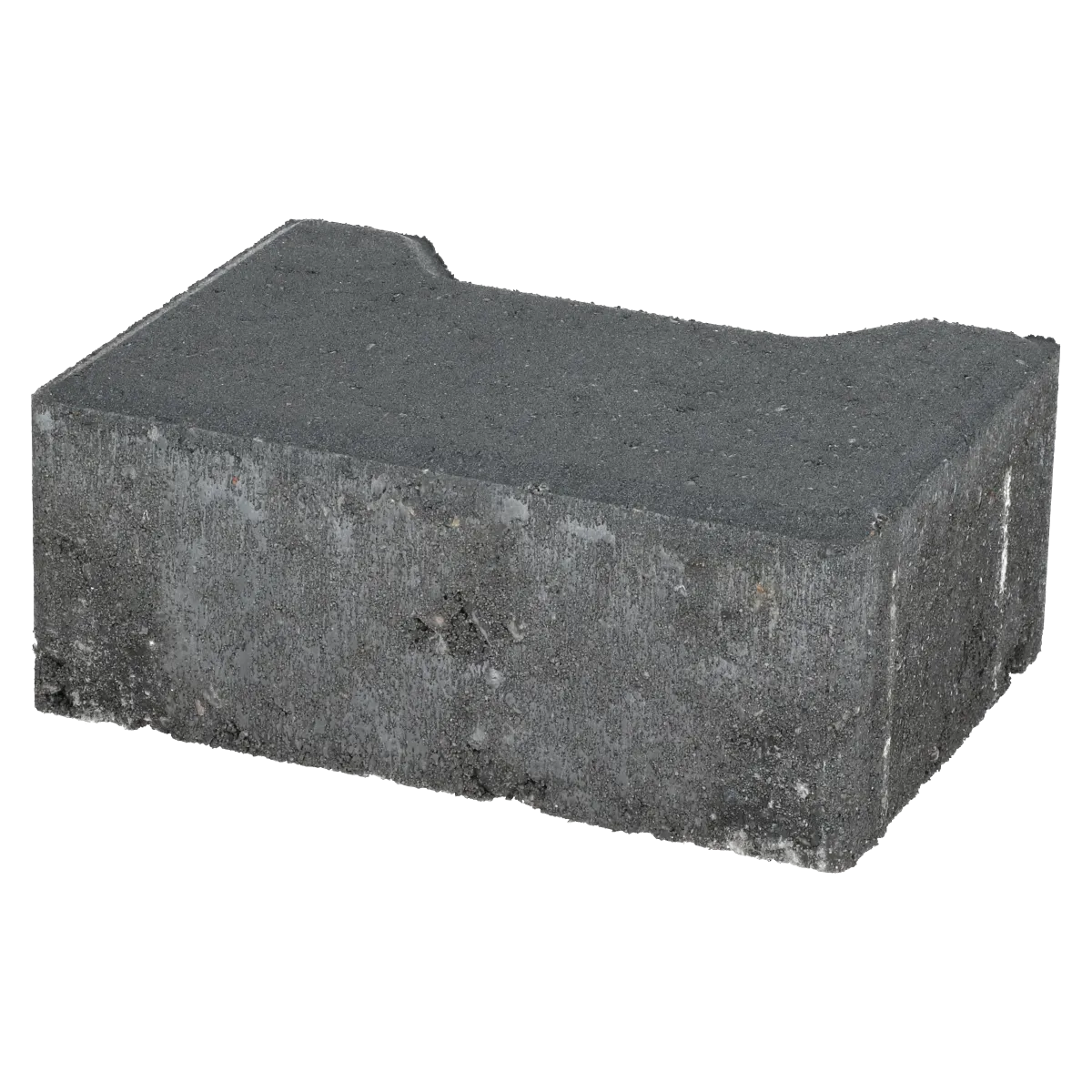 Ecotop Base Randsteen 20x13,4/11,5x8 normaal facet antraciet KOMO PL2