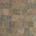 Trommelsteen 15x15x6 brons genuanceerd