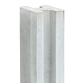 Beton-sleufpaal Zaan 10x10x275 wit/grijs Vlakke kop