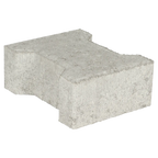 Basicstone H-verbandsteen 20x16,4/11,7x8 normaal facet grijs 1000 KOMO PL1