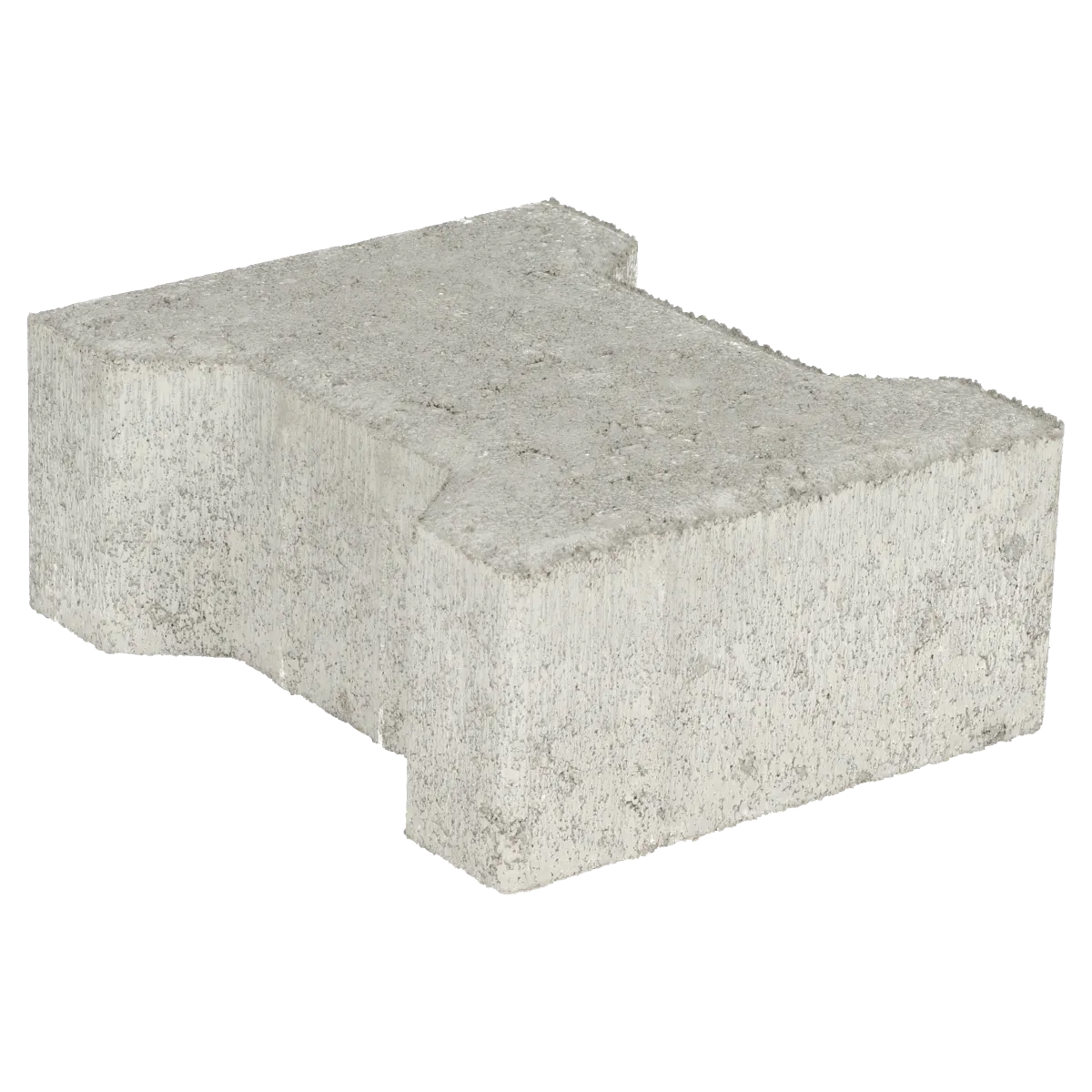 Basicstone H-verbandsteen 20x16,4/11,7x8 normaal facet grijs 1000 KOMO PL1