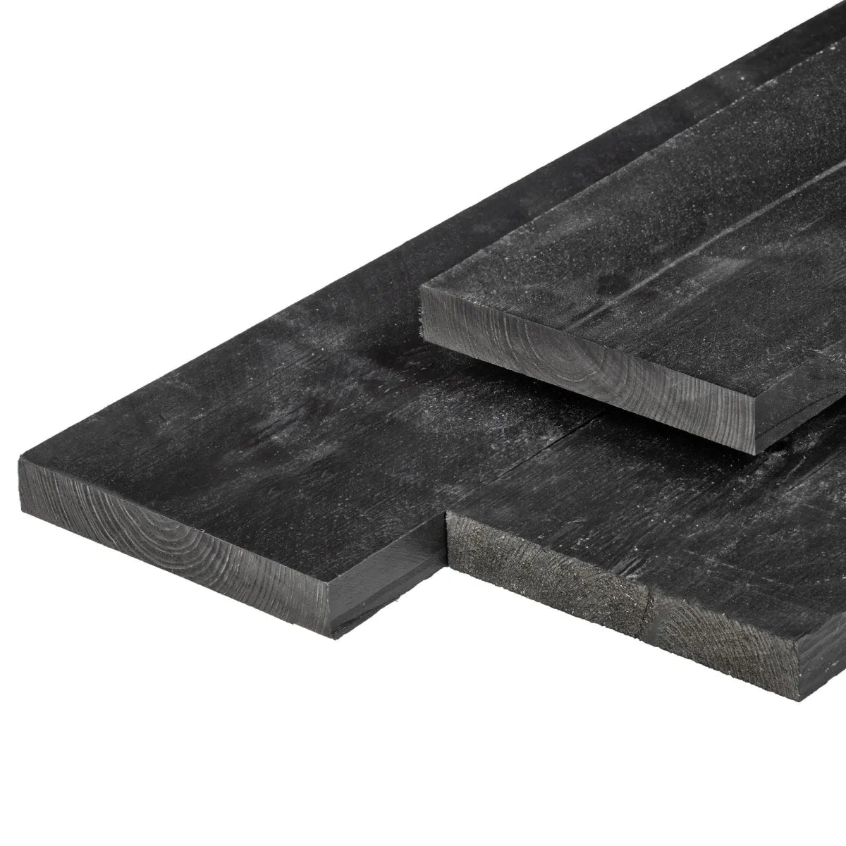 ME grenen plank zwrt gespoten 2x20x400cm fijnbezaagd scherpk