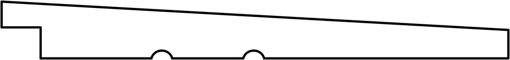 Zweeds rabat NE vuren zwart gespoten 1,1/2,2x19,5x300cm