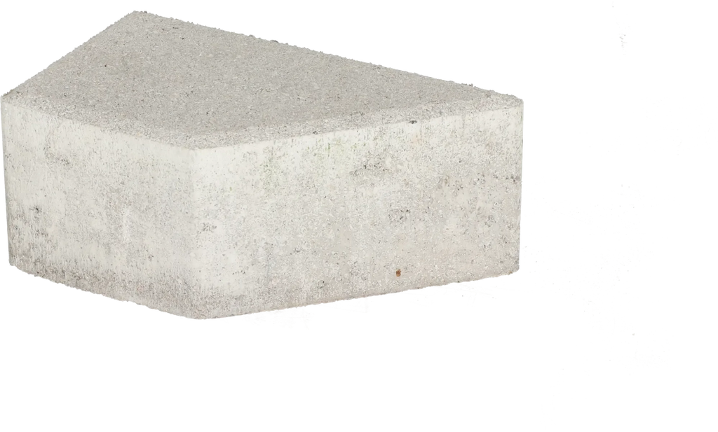 Ecotop Base Kepersteen 8cm tbv 21x10,5 normaal facet grijs PL3