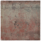 Carré tegel 50x50x5 vlak KOMO nero rosso