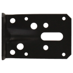 Hoekanker m/ril 90x90x60mm zwart TXT p/stuk