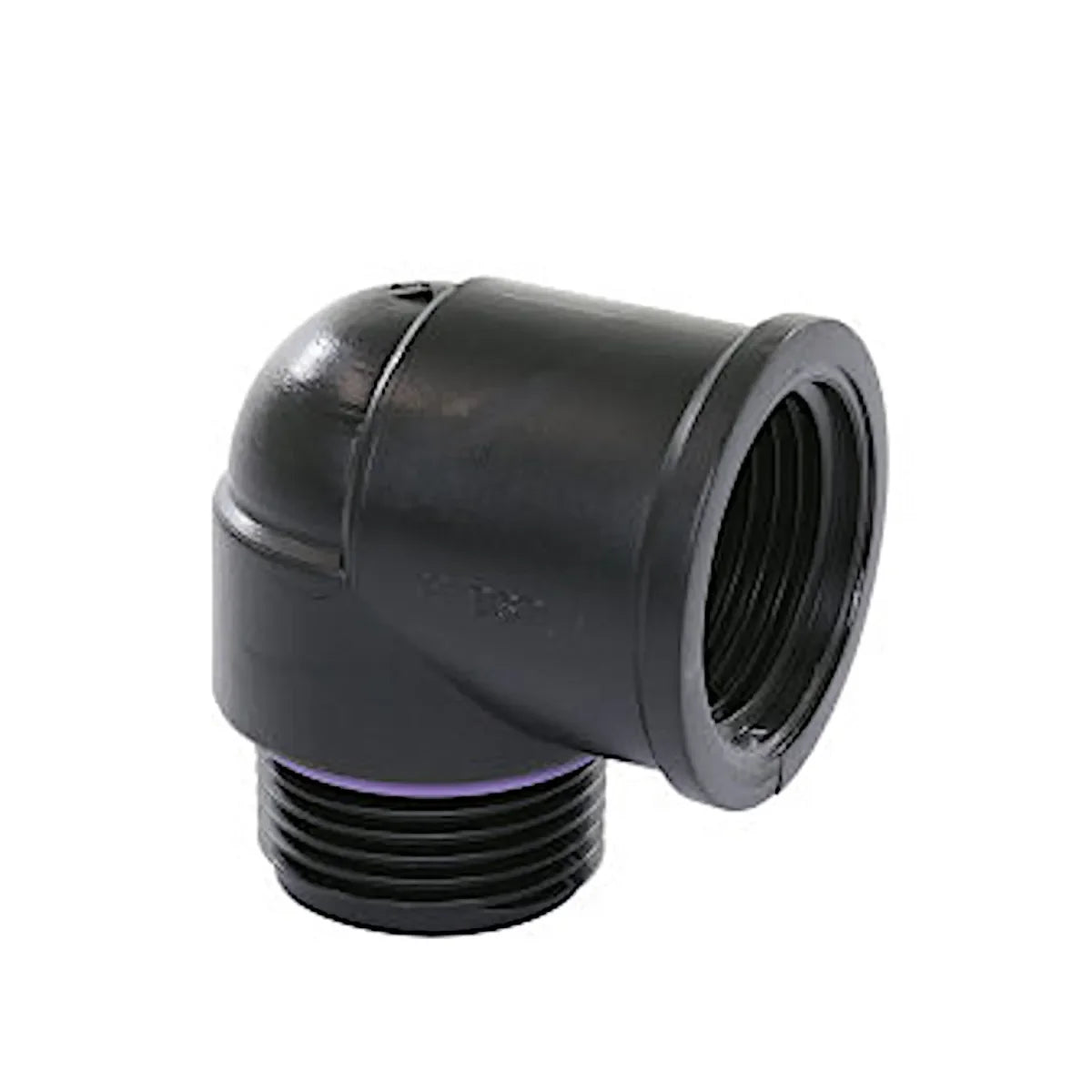 Self-Seal pp knie 90°, bidrxbudr, 6 bar, 1"x1"