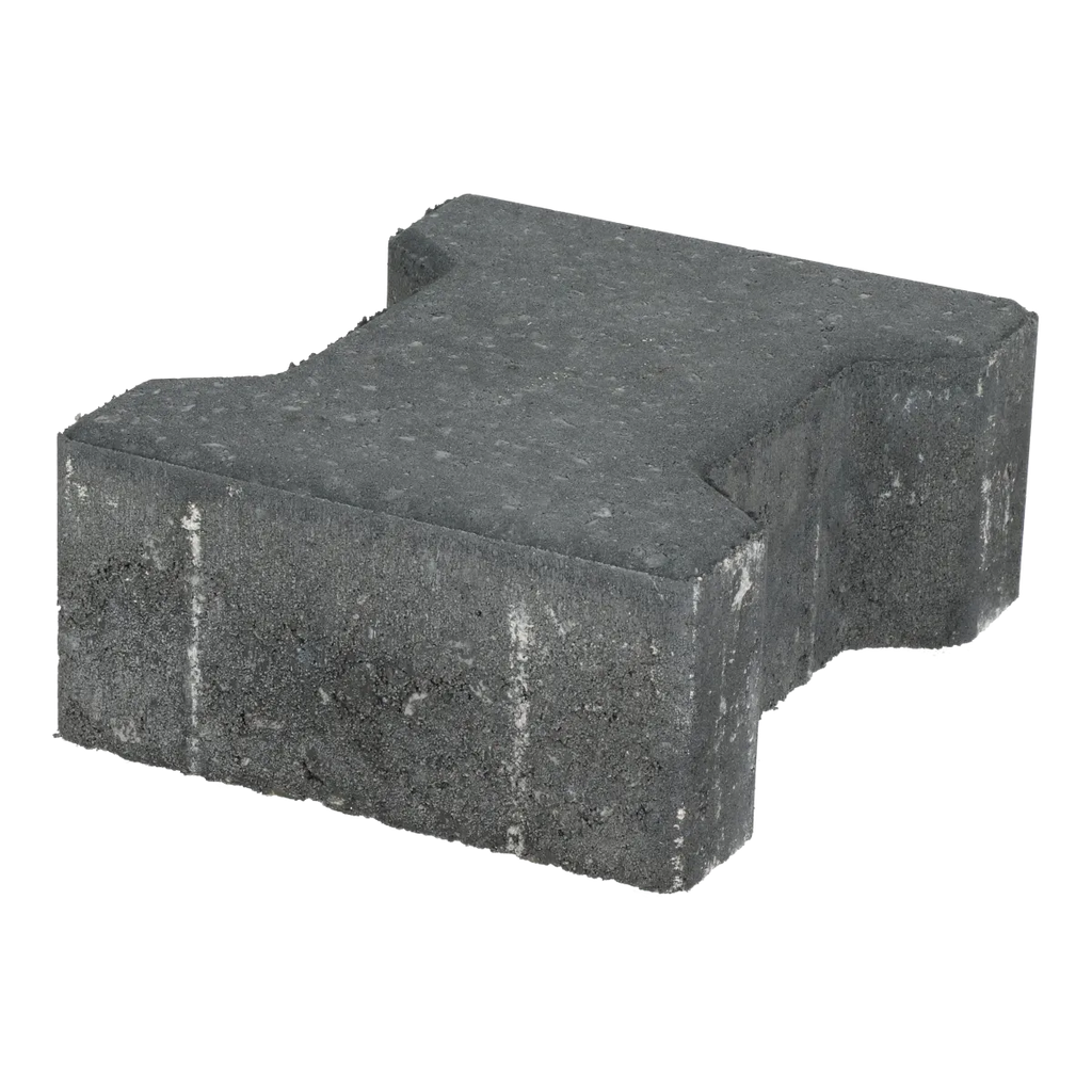 Ecotop Base H-verbandsteen 20x16,4/11,7x8 normaal facet antraciet KOMO PL2