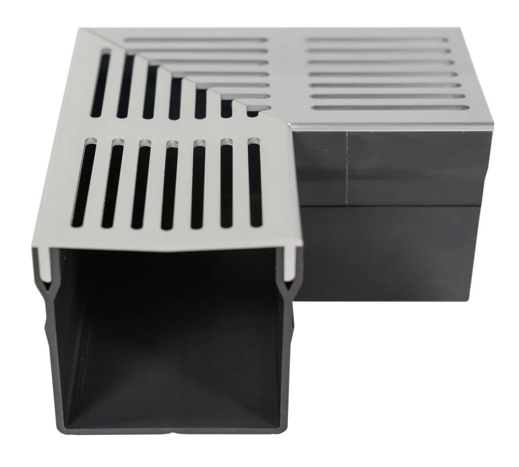 Star Drain Mini 65/60 Hoekstuk - Grijs (Aluminium)