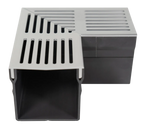 Star Drain Mini 65/60 Hoekstuk - Grijs (Aluminium)