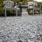 Flat pebbles zwart