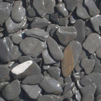 Flat pebbles zwart