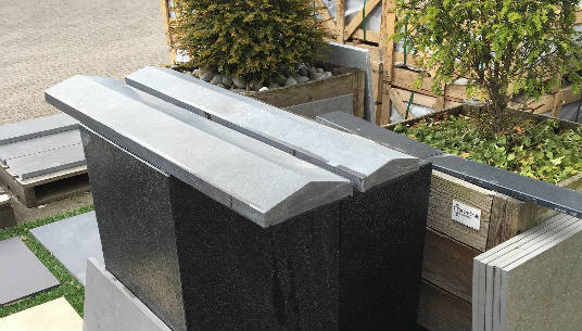 muurafdek dakmodel hardsteen
