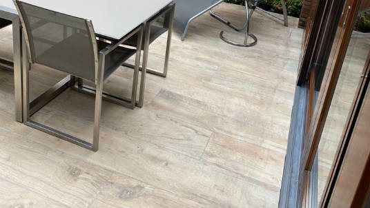 Houtlook Omo partij keramische terrastegel 160x30x2 cm