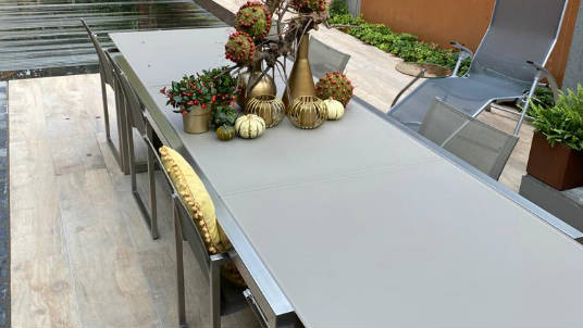 Houtlook Omo partij keramische terrastegel 160x30x2 cm