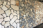 White beige rockstones natuursteen