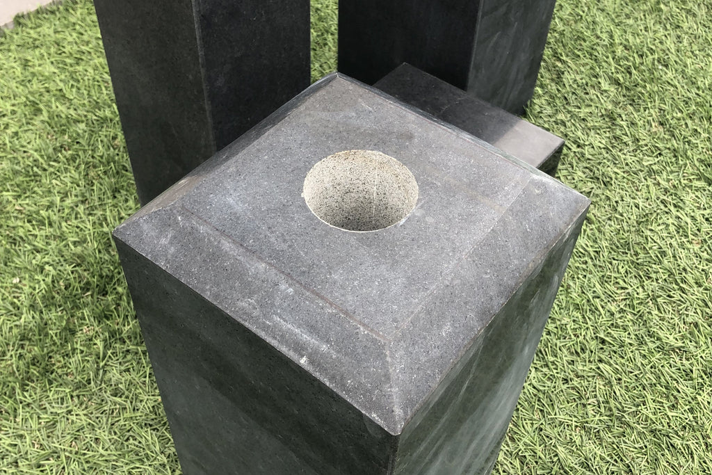 poer graniet vine black met facet