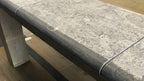 hardsteen zwembadranden 35x50x3/5 cm ronde neus gezoet oppervlak gevlamd